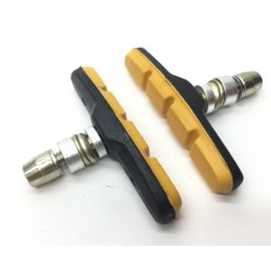 

Тормозные колодки ALHONGA под V-brake c болтом, L70мм,1 пара в индивидуальной упаковке, черно-желтые, HJ 600-YL