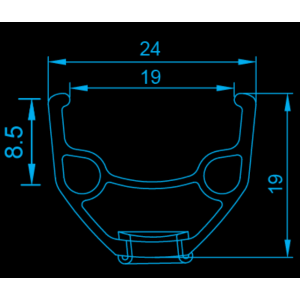

Обод велосипедный 26"ALEXRIM, алюминий, двойной, под 36 спиц, CSW, пистонированный, черный, A/V, DН19-(A/V)-26"