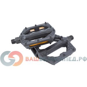 

Педали WELLGO BMX/Downhill Black B223N, нейлон, широкие, ось Cr-Mo, черные, 6-14228