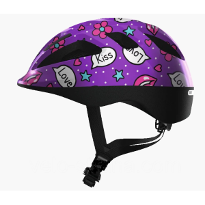 Велошлем детский ABUS Smooty 2.0 purple kisses купить на ЖДБЗ.ру