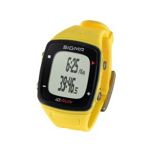 Пульсометр SIGMA iD.RUN, жёлтый, 6 функций, GPS, USB-кабель, до 6 часов, yellow, SIG_24810