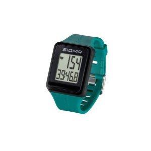 Пульсометр SIGMA iD.GO, часы, 3 функции, водонепроницаемый, есть секундомер, нагрудный датчик, pine green, SIG_24520