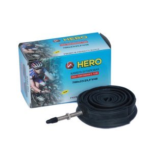 Камера велосипедная HERO, 700С x23-25, бутиловая, велониппель (presta), в упаковке, HR_700C_presta от Vamvelosiped