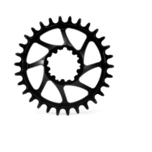 Звезда велосипедная Garbaruk, передняя, SRAM GXP Round 30T Black, 5907441528702