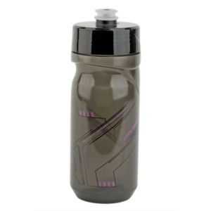 Велофляга AUTHOR AB-ScrewOn X9, мягкий пластик, 0.6 л, c большим клапаном, полупрозрачный, черно-розовый, 8-14060180