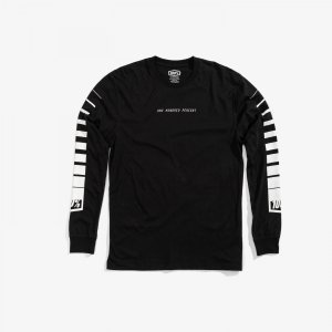 

Велофутболка 100% Breakaway Long Sleeve Tee, черный, 2020