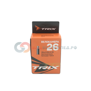 

Камера велосипедная TRIX, 26x2.125/2.35 мм, автониппель, бутиловая
