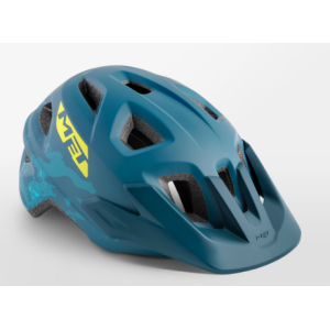 Велошлем подростковый Met Eldar Petrol Blue Camo 2020