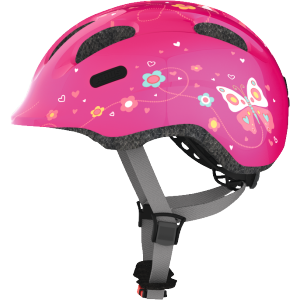 Велошлем детский ABUS SMILEY 2.0, розовый бабочки