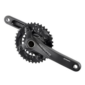 

Система шатунов велосипедная PROWHEEL, класса MTB Performance, 2 звезды, для 10-скоростей, интегрированный вал, черный