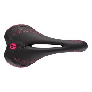 Седло велосипедное женское SDG Allure Ti-Alloy, черно-розовый, 07113DS