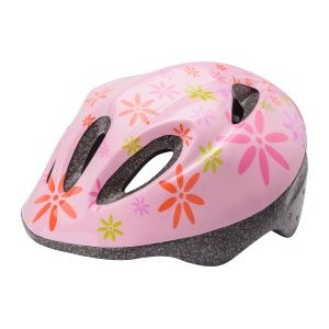 Шлем велосипедный детский Stels MV-5, розово-красно-зеленый