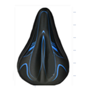 Накладка гелевая на седло Vinca sport, 270*180мм, 200гр, черно/синяя, XD 05 black/blue купить на ЖДБЗ.ру