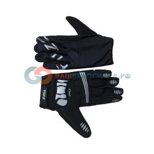 Велоперчатки FUZZ RACE LIGHT, длинные пальцы, черный, 08-202701