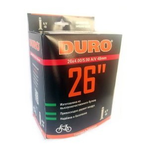 Камера велосипедная DURO, 26x2,5/2,6/2,75/3,00, A/V 48мм, DAB01002