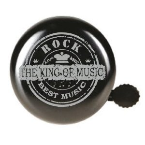 Звонок велосипедный Forward, "ROCK Music", 53мм, алюминиевый (черный, FWDYL52rock)