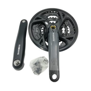 Система шатунов велосипедная SHIMANO ALTUS EFCM371E422СL, 44/32/22, 175мм, сменные звезды с защитой, черная, 2-4047
