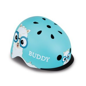 Шлем велосипедный Globber ELITE LIGHTS, детский, голубой, 507-105