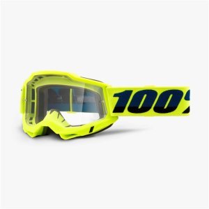 Веломаска 100% Accuri 2 Goggle Yellow / Clear Lens, 50221-101-04