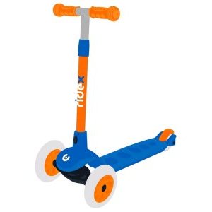 Самокат детский RIDEX Hero 3-х колесный, 120/80 мм, синий/оранжевый