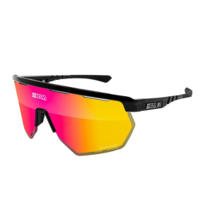 Очки велосипедные SCICON Aerowing Multimirror, Red +Rain Clear /Black gloss, EY26060201