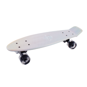 Скейтборд TechTeam Metallic 22, white, ударопрочный полипропилен, NN004180