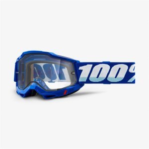 Веломаска 100% Accuri 2 Enduro Goggle Blue / Clear Dual Lens, 50221-501-02