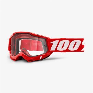 Веломаска 100% Accuri 2 Enduro Goggle Red / Clear Dual Lens, 50221-501-03