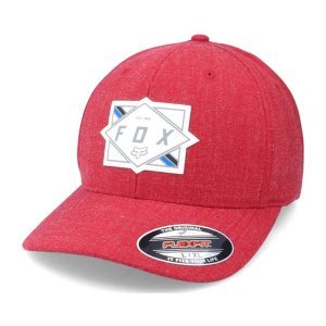 Бейсболка велосипедная Fox Burnt Flexfit Hat, chili, 2021