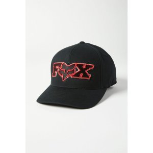 Бейсболка велосипедная Fox Ellipsoid Flexfit Hat, BLACK/RED, 2021