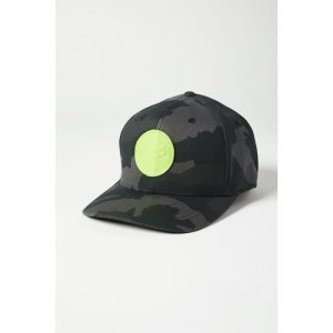 Бейсболка велосипедная Fox Session Flexfit Hat, black camo, 2021