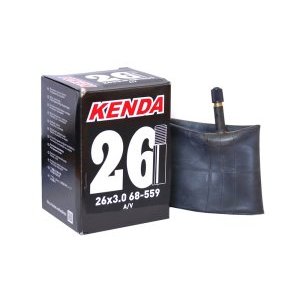 Камера велосипедная Kenda, 26x3.00, для Downhill, a/v, черная, 514471
