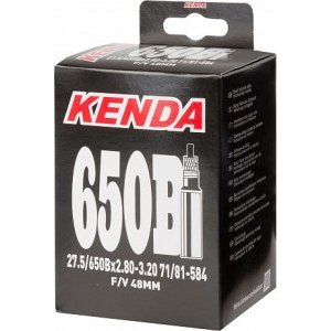 Камера велосипедная KENDA, 27.5x2.8-3.2, f/v-48 мм, черная, 511283