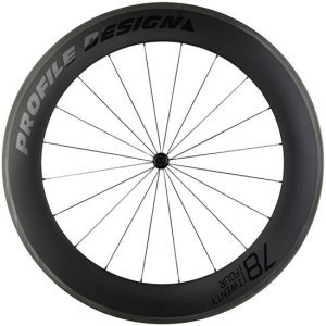 Колесо велосипедное Profile Design Wheel 78 Twenty Four Tubular Front, переднее, 700С, Black, W7824T