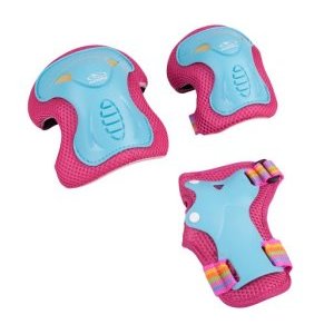 Комплект защиты HUDORA Skate Wonders, бирюзово-розовый