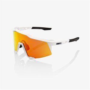 Очки велосипедные 100% Speedcraft Soft Tact,спортивные, Off White / HIPER Red Multilayer Mirror Lens