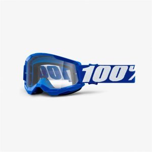 Маска велосипедная 100% Strata 2 Youth Goggle, подростковая, Blue / Clear Lens, 50521-101-02