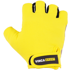Перчатки велосипедные Vinca Sport VG 948, желтые
