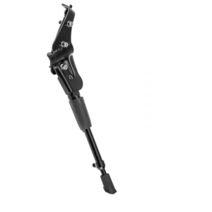 Подножка для велосипеда Stels KWA-616-09, на 2 пера, алюминий, черный, LU086543