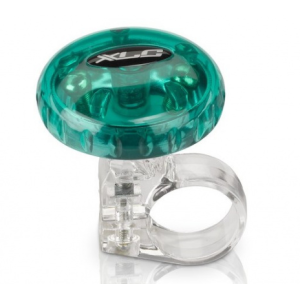 Звонок велосипедный XLC Bicycle bell 'Mingun' DD-M12, green transparent, 36 мм, 2500704504