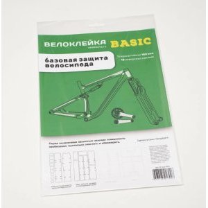 Комплект защитных наклеек Велоклейка BASIC, 18 наклеек, антигравийная пленка, 150 мкм, IP-VLK-BAS