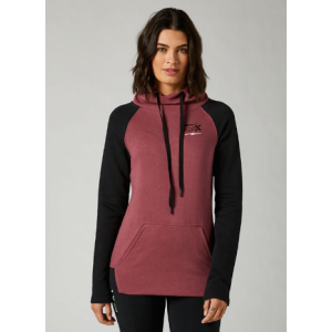Толстовка женская велосипедная Fox Clean Up Pullover Fleece, фиолетовый/черный