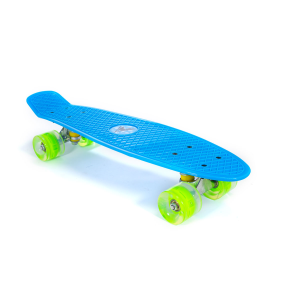 Скейтборд мини TRIX, 22" (56 см), пластик, голубой, SKTX001GR0BL