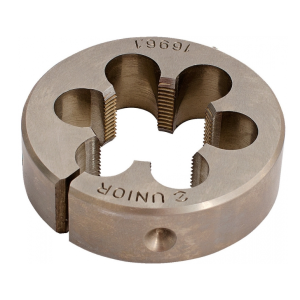 Плашка UNIOR 1"x24 tpi, для нарезки резьбы на трубе, вилке, 1696.1