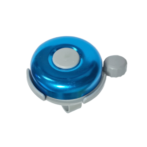 Звонок велосипедный China BELL-01, Ø52 мм, голубой/серый, алюминий/пластик, BELL-01