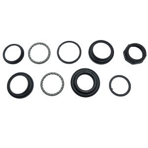 Рулевой набор MESSING  велосипедный, сталь, 1 1/8", 28,6/34/30, черный, 5-390508