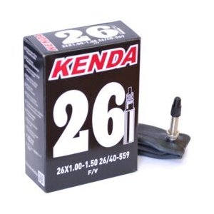 Камера для велосипеда KENDA 26х1.00-1.5 (26/40-559) узкая спортниппель, 5-511296