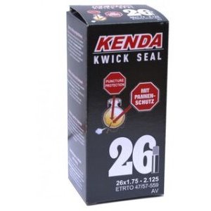 Камера для велосипеда KENDA 26х1.75-2.125 (47/57-559), антипрокольная, авто ниппель, 5-518910