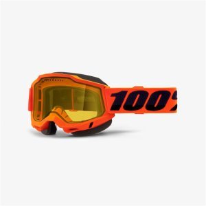 Веломаска 100% Accuri 2 Snowmobile Goggle Neon Orange /Yellow Vented Dual Lens, 50223-608-05