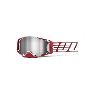 Веломаска 100% Armega Oversized Deep Red / Flash Silver Lens, 50721-261-02